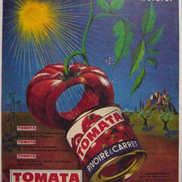 Affiche Rivoire et Carret : la sauce tomate Affiche Rivoire et Carret : la sauce tomate