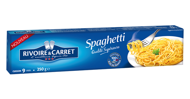 RIVOIRE & CARRET  Buvard Recette spaghetti saumon ou thon  années 50 